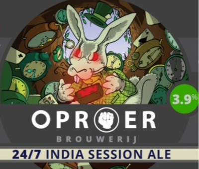 Oproer 24/7 india session ale logo Oproer 24/7 india session ale logo